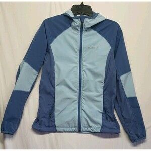 Columbia Sweet As Softshell Hoodie Medium Women Blue Full Zip Jacket Outdoors